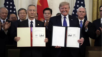 "Fase Um" do acordo entre EUA e China foi assinada com promessa de "Fase Dois" - TVI