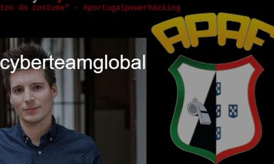 Site da APAF «pirateado» com imagem de Rui Pinto - TVI