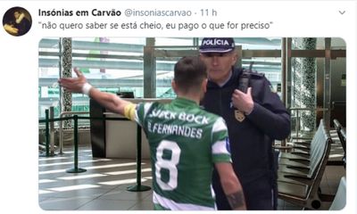 FOTOS: os melhores «memes» da conversa de Bruno Fernandes com o polícia - TVI