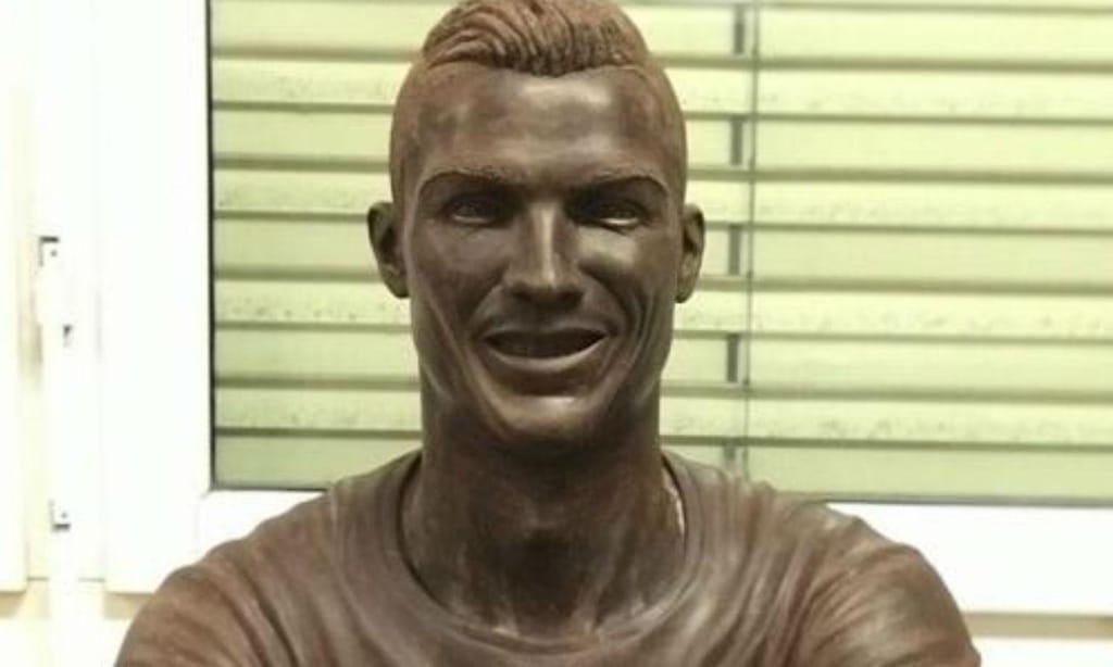 Cristiano Ronaldo de chocolate