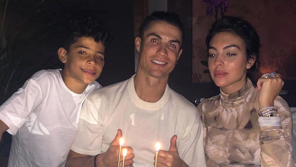 Cristiano Ronaldo, Cristianinho e Georgina Rodríguez