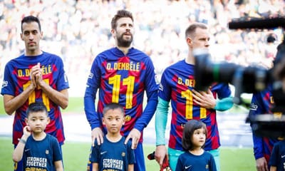 VÍDEO: Barcelona entrou em campo com onze Dembélés - TVI