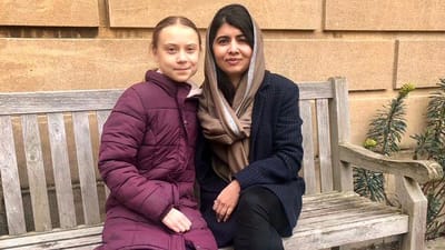 Malala encontra-se com Greta: "É a única amiga pela qual faltaria à escola" - TVI
