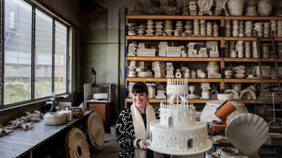 Joana Vasconcelos cria edifício de 12 metros em forma de bolo de noiva - TVI