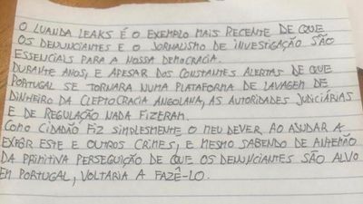 Ana Gomes revela mensagem de Rui Pinto: apesar da "primitiva perseguição, voltaria a fazê-lo" - TVI