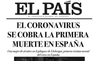 Coronavírus: jornais espanhóis enganados por estudantes com uma missão - TVI