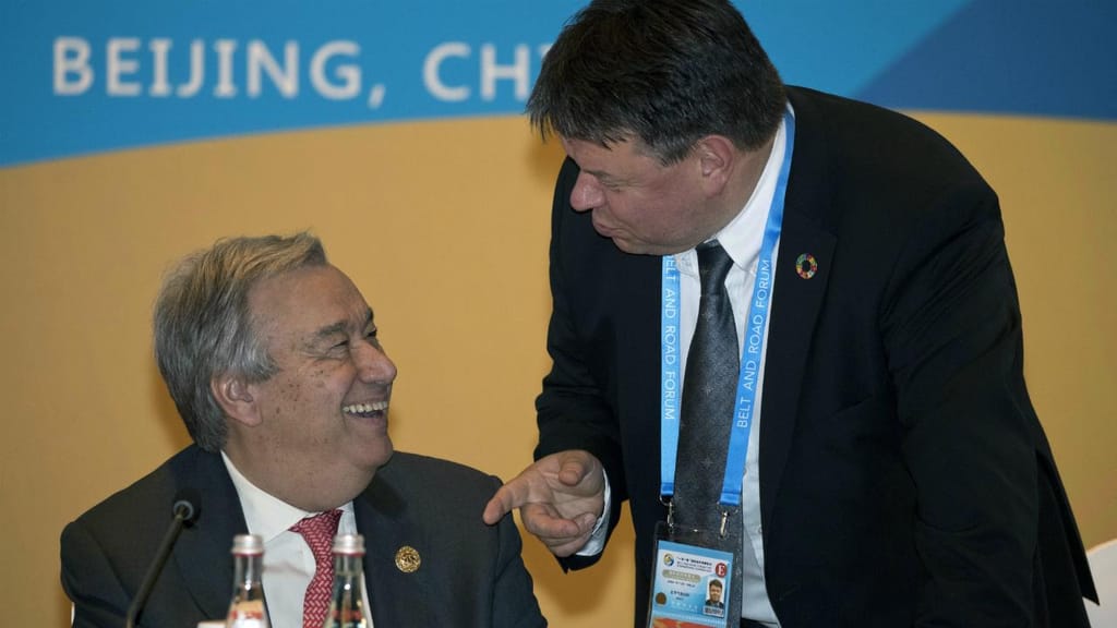 António Guterres e Petteri Taalas