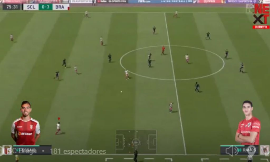 VÍDEO: Horta e Salomão disputam o Santa Clara-Sp. Braga... no FIFA (twitter)