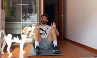 VÍDEO: cão desespera com o treino de Maximiano em casa - TVI