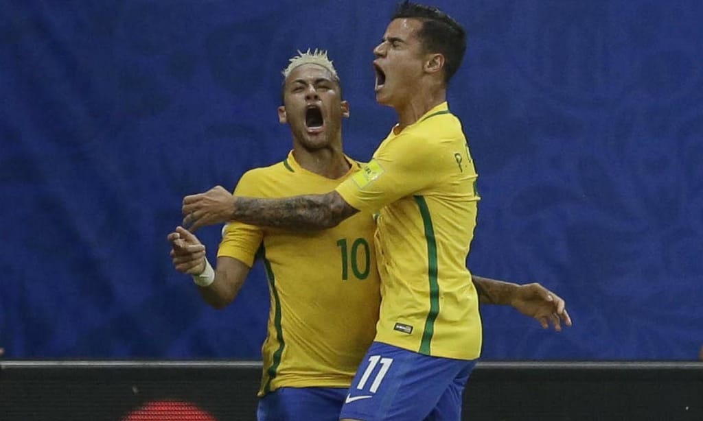 Neymar e Coutinho (AP)