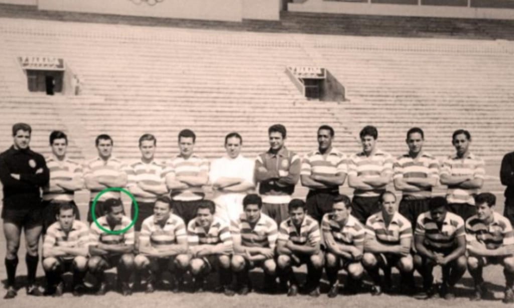 José Monteiro e a equipa do Sporting de 1964