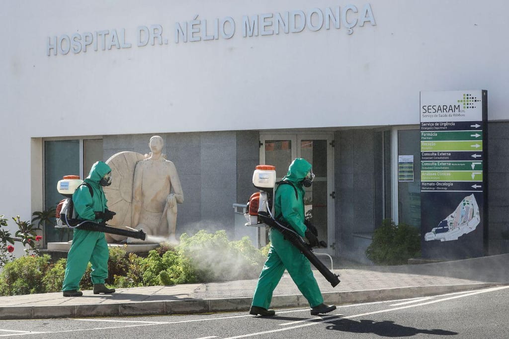 Desinfeção do Hospital do Funchal
