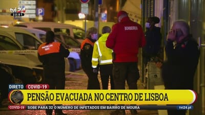 Covid-19: evacuada pensão com 93 hóspedes em Lisboa - TVI