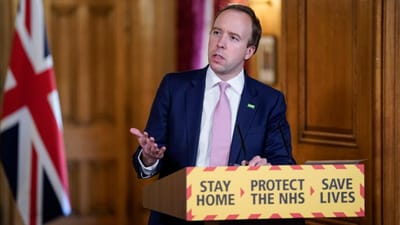 Ministro da Saúde britânico admite ter violado distanciamento em caso com assessora - TVI