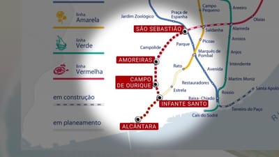 Notícia TVI: linha vermelha do Metro de Lisboa vai ter quatro novas estações - TVI