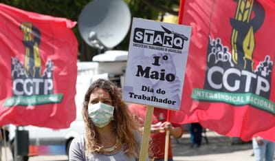 1º Maio: mais de mil pessoas protestam em Lisboa pelos direitos dos trabalhadores - TVI