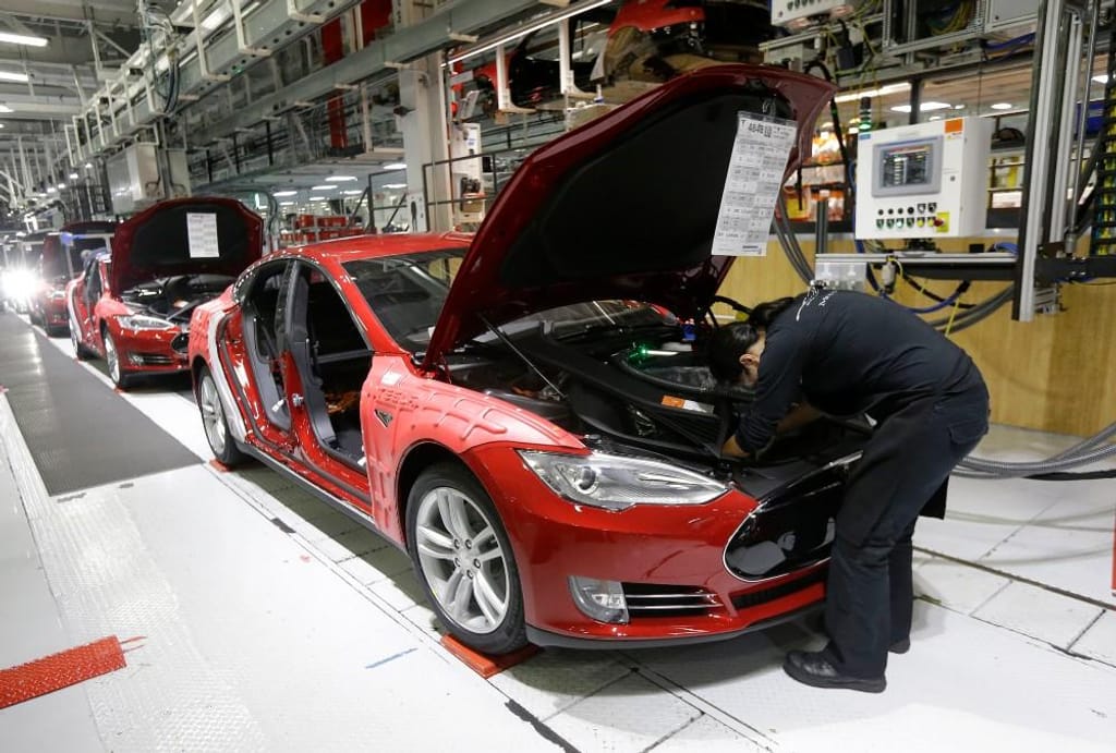 Fábrica da Tesla de Fremont (Associated Press)