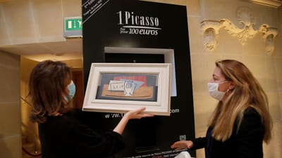 Italiana ganha obra de Picasso no valor de 1 milhão de euros em sorteio - TVI
