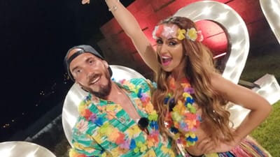 Festa havaiana deixa Iury e Daniel Monteiro mais próximos - Big Brother