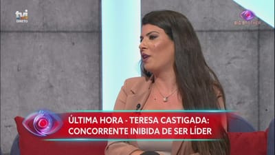 Sofia Sousa reage ao castigo de Teresa: «Acho que é justo» - Big Brother