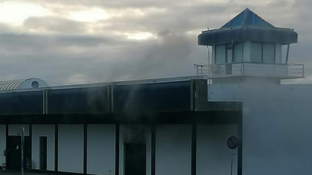 Incêndio no aeroporto da ilha da Graciosa