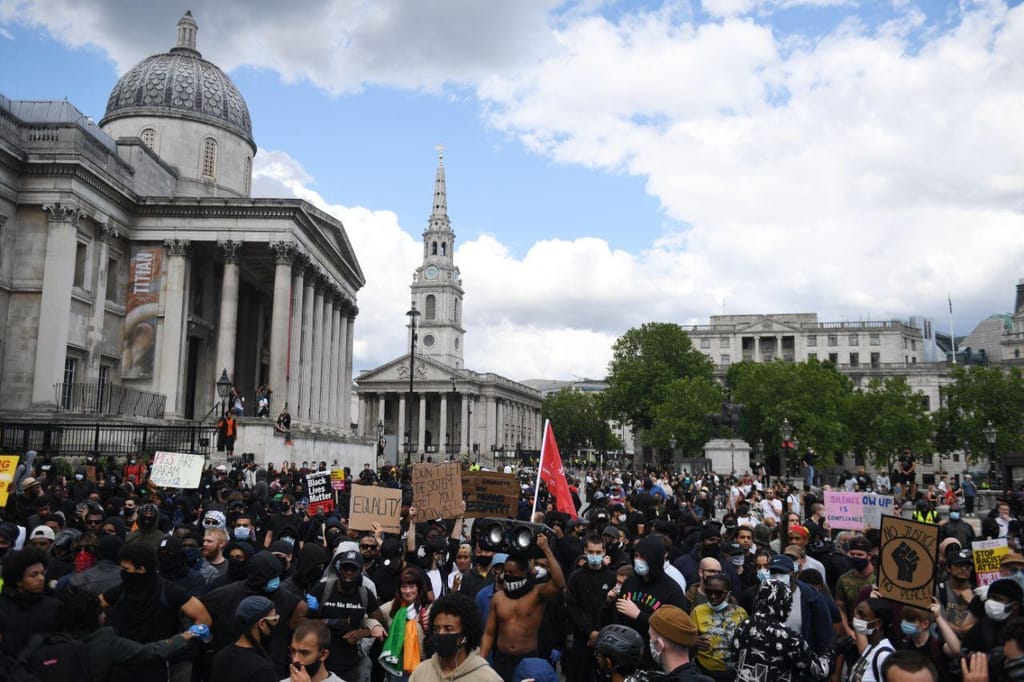 Manifestação anti-racismo em Londres