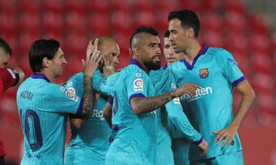 VÍDEO: Semedo, Suárez, (muito) Messi e um adepto na goleada do Barcelona - TVI