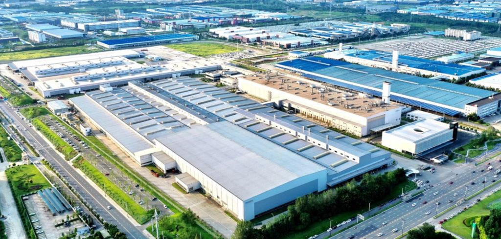 Fábrica da Volvo Cars em Chengdu, na China