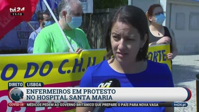 Enfermeiros querem justiça no Hospital Santa Maria - TVI