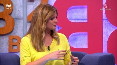 Maria Botelho Moniz em lágrimas com imagens de Noélia - Big Brother