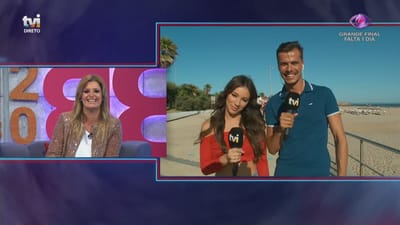 Pedro Alves e Jéssica são repórteres por um dia - Big Brother