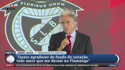 Jorge Jesus: "O Benfica não vai jogar o dobro, vai jogar o triplo" - TVI