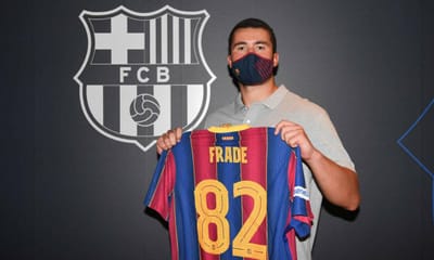 Luís Frade apresentado no Barça: «É um sonho de criança» - TVI