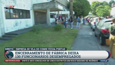 Empresa têxtil insolvente de Vila do Conde selada para garantir património - TVI