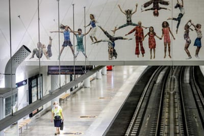 Átrio norte do Metro do Areeiro reabriu após sete anos em obras - TVI