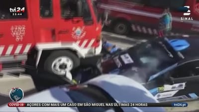 Três feridos em despiste de carro de competição no Rali Alto Tâmega - TVI