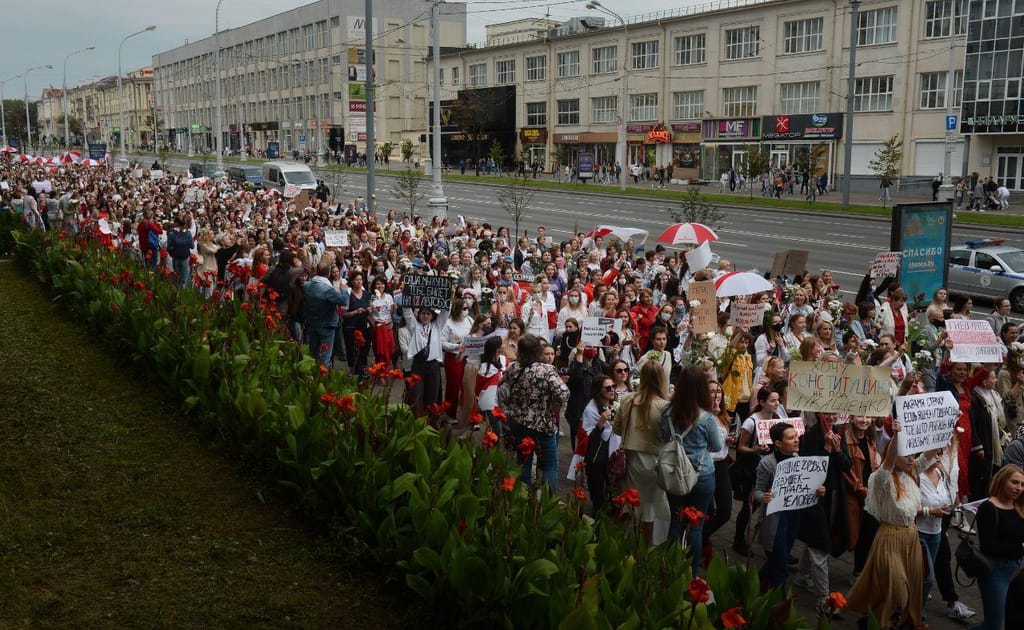Protesto na Bielorrúsia