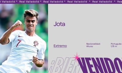 OFICIAL: Benfica empresta Jota ao Valladolid - TVI
