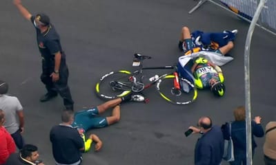 Giro: ciclista hospitalizado depois de acidente com helicóptero - TVI