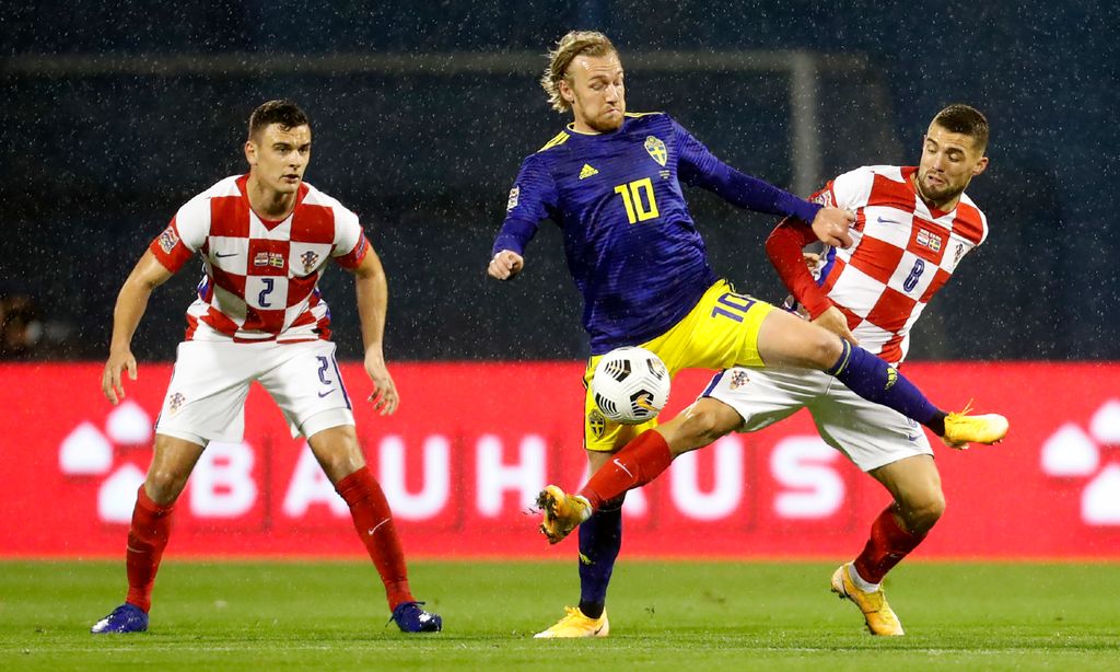 Liga das Nações: Croácia-Suécia (Darko Bandic/AP)