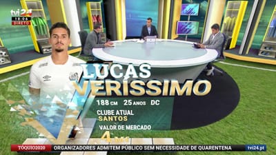 "Mais Bastidores": Lucas Veríssimo certo no Benfica em janeiro - TVI