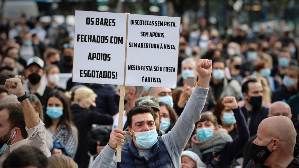 Manifestação do setor da restauração no Porto