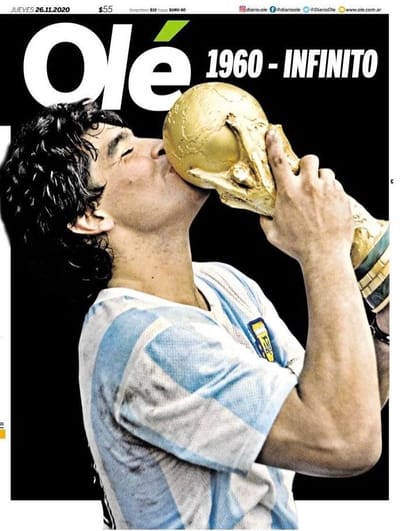 AD10S: a homenagem da imprensa de todo o mundo a Maradona - TVI