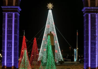 Covid-19: até as árvores de Natal ficaram por vender em Ponta Delgada - TVI