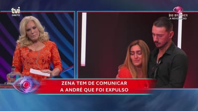 Zena em lágrimas com expulsão de André - Big Brother