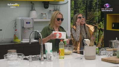 Sónia e Teresa mostram-se eufóricas na cozinha - Big Brother