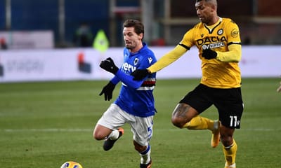Itália: Sampdoria de Adrien bate Udinese - TVI