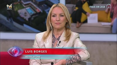 Luís Borges sobre Teresa: «Parece que foi elevada a nova rainha de Portugal» - Big Brother
