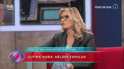Cinha Jardim sobre expulsão de Hélder: «Não estou de acordo» - Big Brother