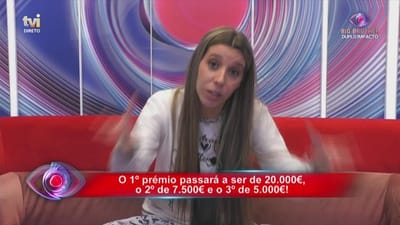 Sónia fica eufórica com todas as novidades reveladas por Cláudio Ramos - Big Brother
